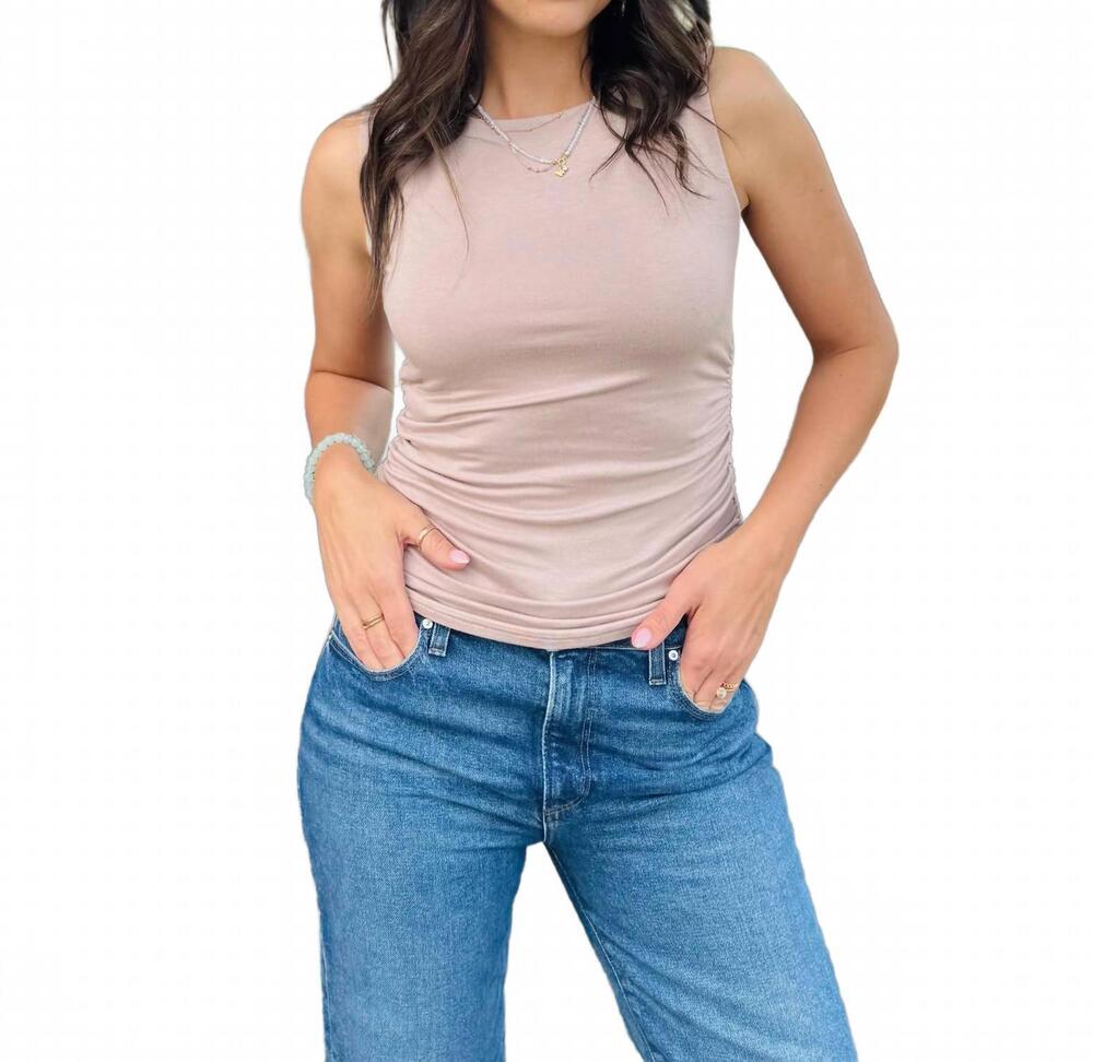 NEW KYLIE PAIGE women's nicole top in mushroom